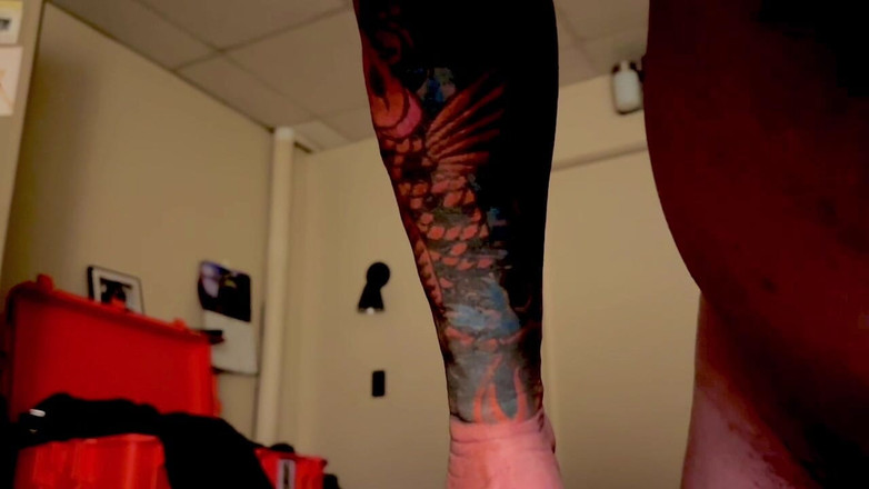 Tatted Daddy: Slow Motion Cumshot