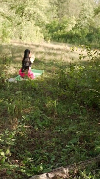 Utomhus yoga pawg tjej fick mig att knulla henne