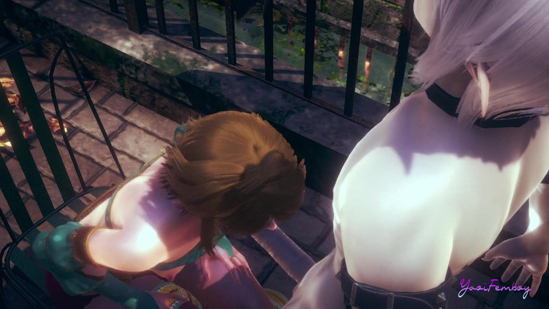 Yaoitube: Zelda yaoi femboy - лінивий мінет (без цензури)