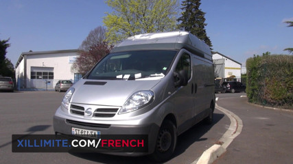 French girls at work: Redhead meter maid gets fucked in the truck
