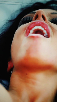 Latina Secretary Gets Spooge Shower on Her Tattood Hot Body