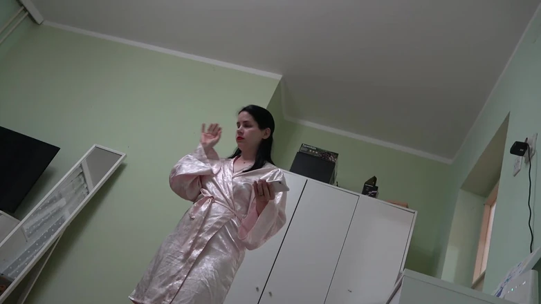Anna Sky: Hot Blowjob From Giantess Anna and Humiliation of Tiny Guest