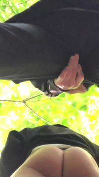 Fucking My Boyfriend Bareback in Park