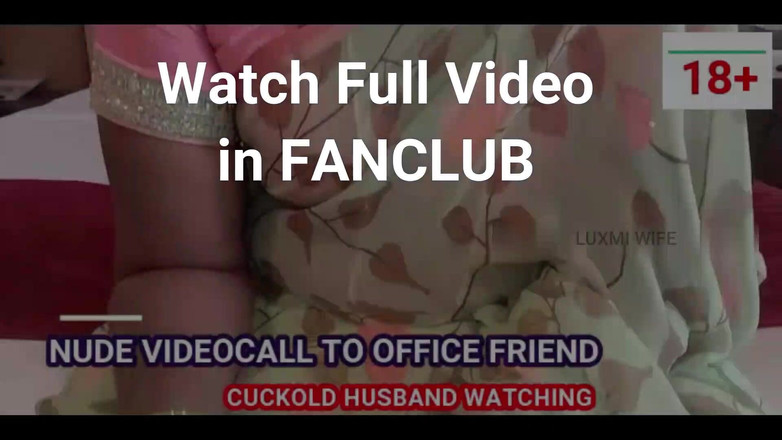 Luxmi Wife: Bts - Naken videosamtal till vän. Cuckold make tittar på