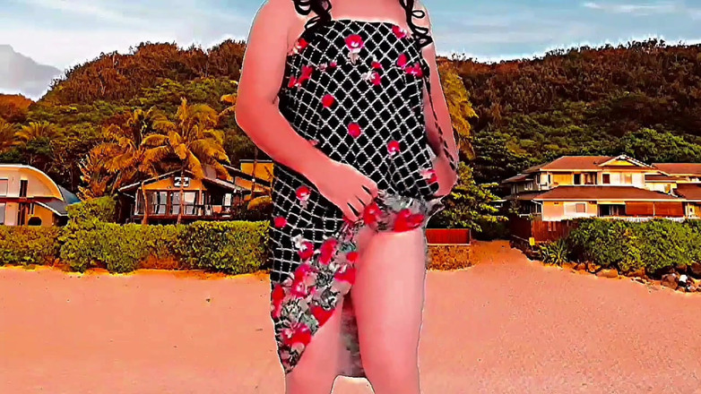 Kitty_Cross: 可爱的 Femboy 在阳光下拿着冰淇淋锥