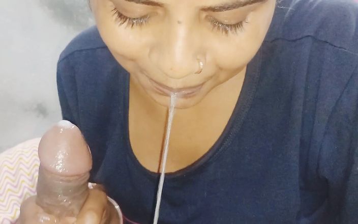 Sexy_girl_nehu: 인도 바비 Neha Devar 자지 빨고 입에 사정