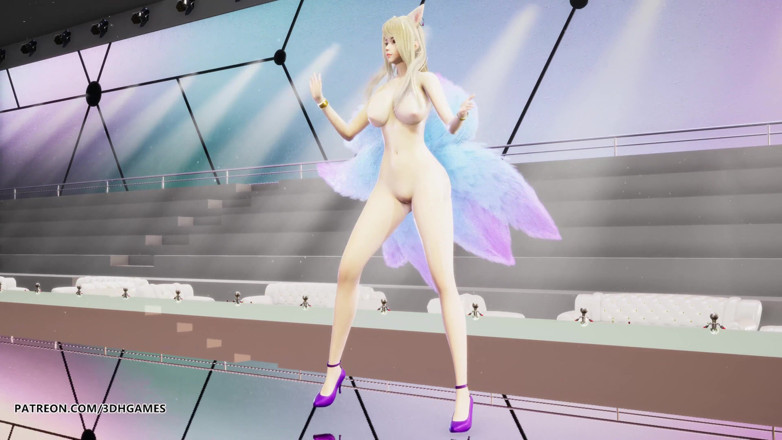 3D-Hentai Games: [MMD] Chung Ha - Hrát kda Ahri sexy nahá taneční liga...