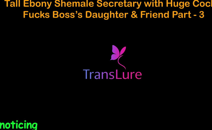 TransLure: Storia di sesso audio inglese - segretaria trans ebano alta con...