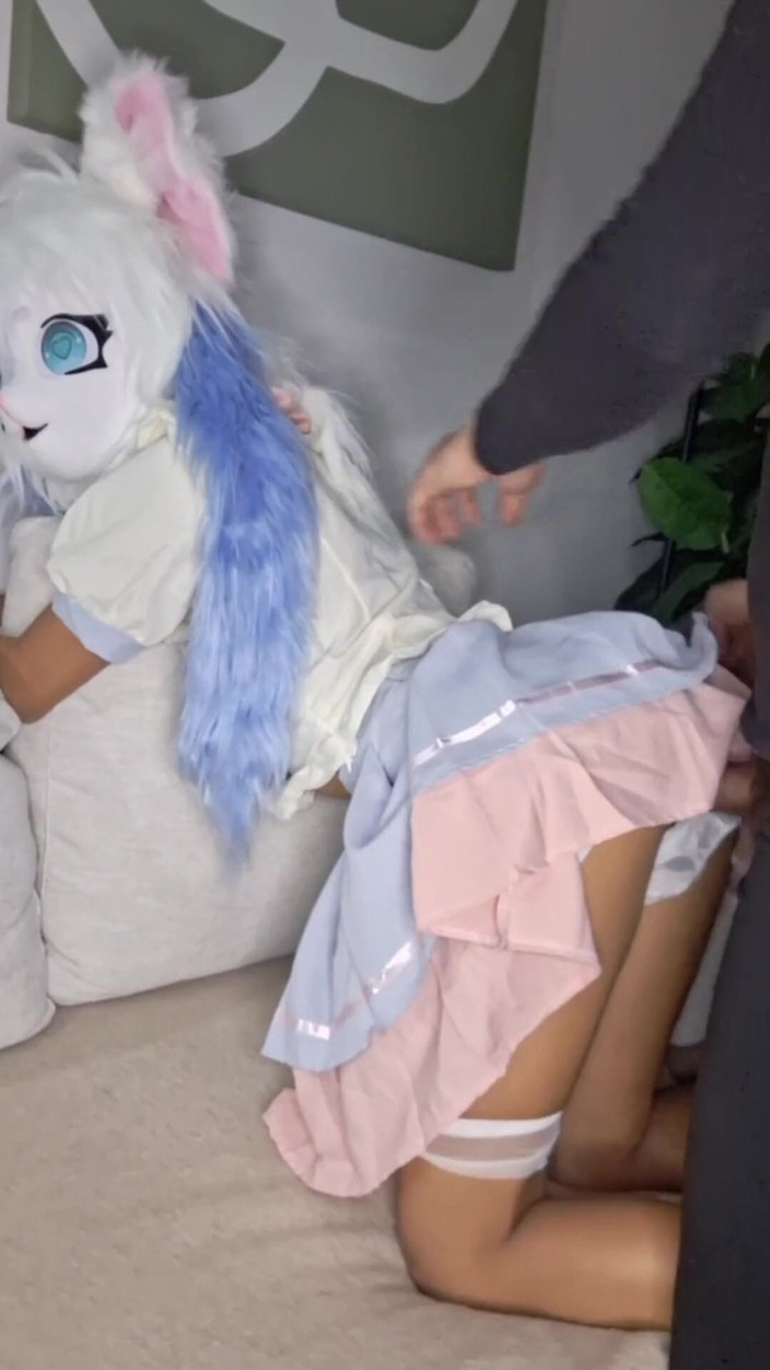 MynameisJuly: マスクをつけた従順なオタクが激しく挿入される