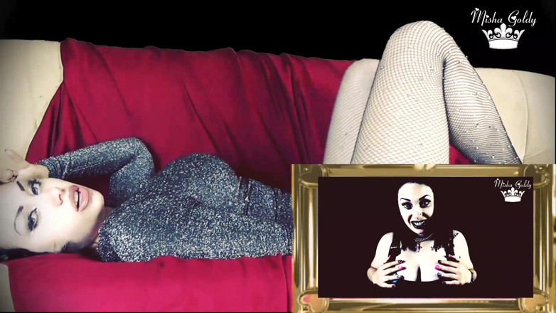 Goddess Misha Goldy: Erken boşalma aşağılaması ve güçlü zihin sikişi