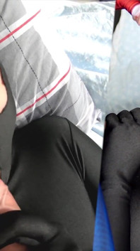 Natacha Guapa tam siyah zentai lycra oral seks