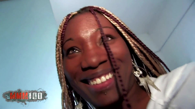 MMM100: Young Black Slut Fucked in the Ass in the Bathroom