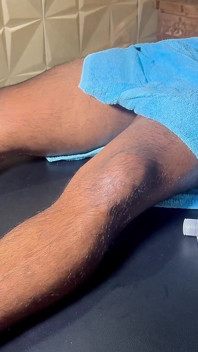 Erotische Massage Mit Glückliches Moment