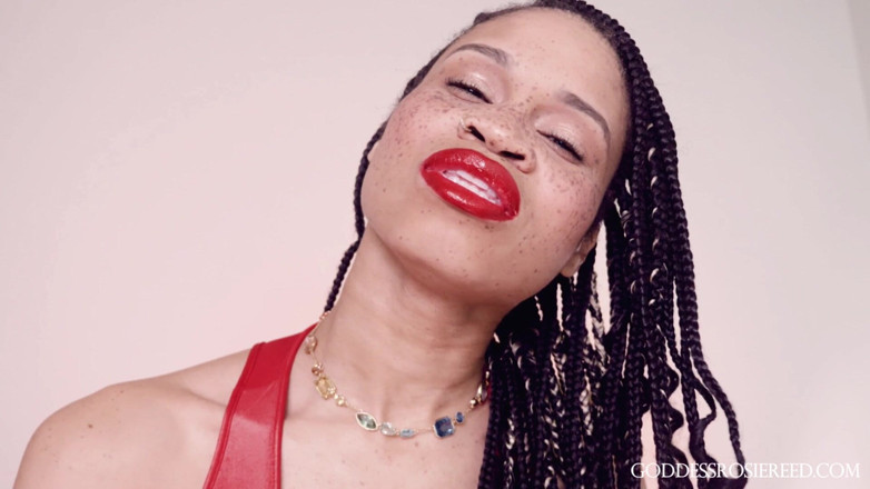 Rosie Reed: Lips of Love- Ebony Femdom Goddess Rosie Reed Sensual Red...