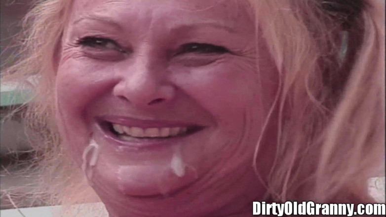 Dirty Old Granny: หีใหญ่ยักษ์ ตูดใหญ่ น่าเกลียด ฉีดหน้ายายหีบี้ นิ้วตูดด้วย!