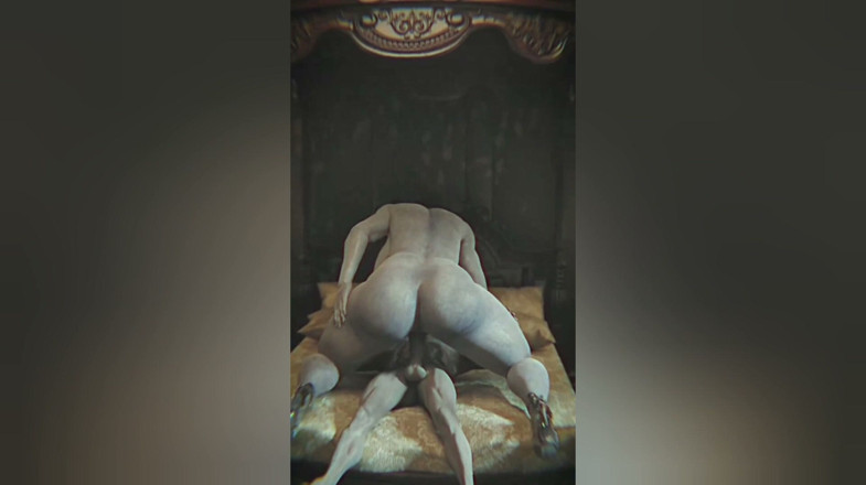 Divide XXX: Ai3d รุ่นแม่น่าเย็ด - การครอบงําของ Lady Dimitrescu โคลสอัพ