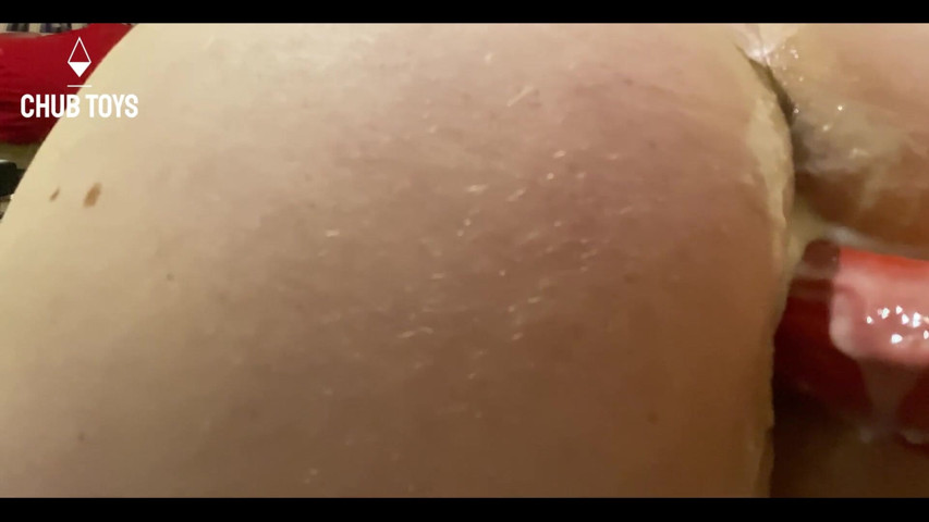 Big Dildo Sliding up My Fat Ass (Chub toys)