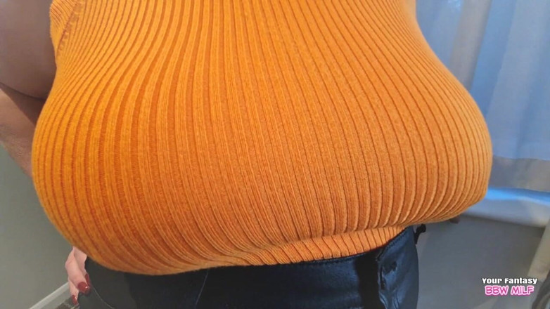 BBW_Wife: My Big Tits Spill Out All Over the Place (homemade Natural...