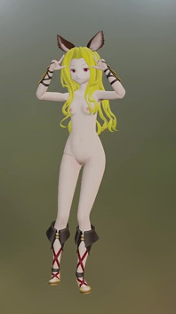 S-Cathacha Pokedance Warna Rambut Blonde Edit Smixix