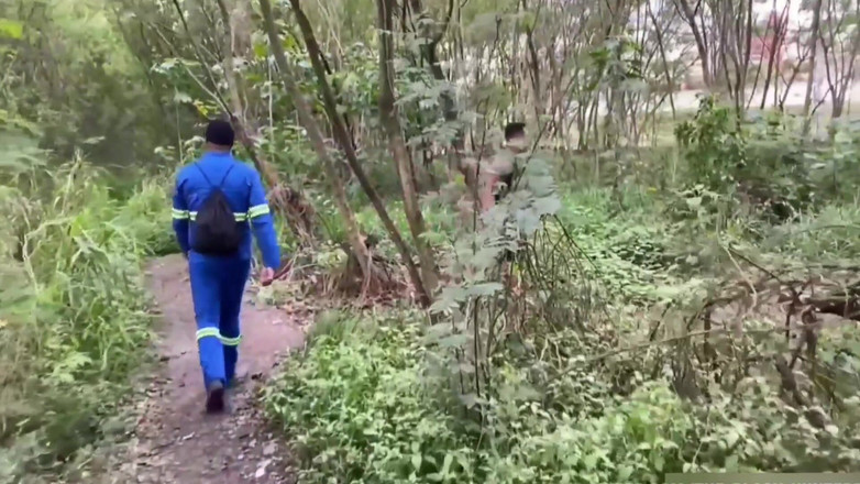 TheBlacKHunterr: İşçi parkın önünden geçti ve bir