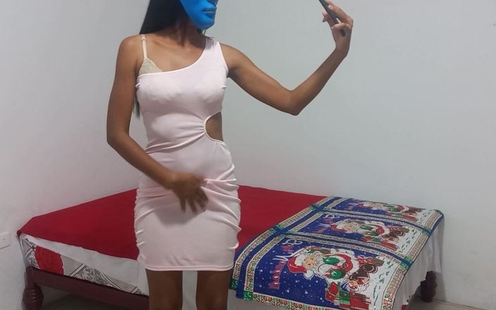 NEGRITA SEXY: Brunetka lady je připravena mít sex a zábavu. Sexy štíhlá indická...