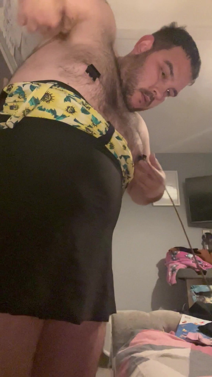 Shaun Cbt: Cock and Ball Bondage with Crossdress to Go Out