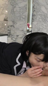 19-year-old Japanese Black-haired Beauty