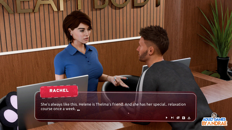 Adult Games by Andrae: Ep3: Naughty Client Helene Inside the Hammam - Sex Coach: Hot...