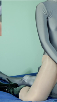 Elena Clark Zentai - masturbare cu catwomen