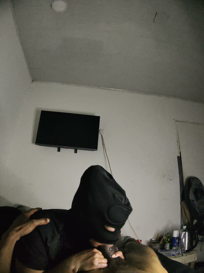 Cum-lobian dickdrainers: Championne de la gorge, masque noir 4