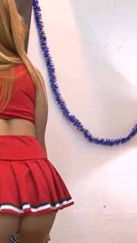 Santa Eats Out Hot Blonde Babe in Christmas Passion