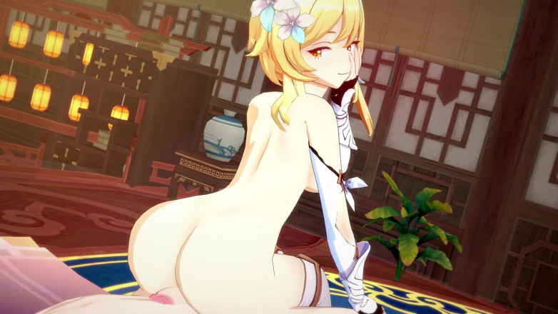 NSFWOtaku: Genshin impact - sesso lumine - 3D Hentai Animation