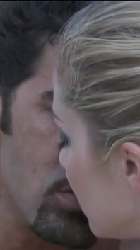Gorgeous Vittoria Risi Always Hot and Seductive Has Sex with Two Men Enjoying a Double Penetration on an Exotic Beach