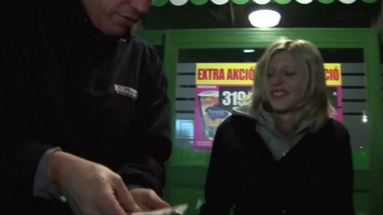 Backdoor Films: Blonde chick gets banged in her both holes
