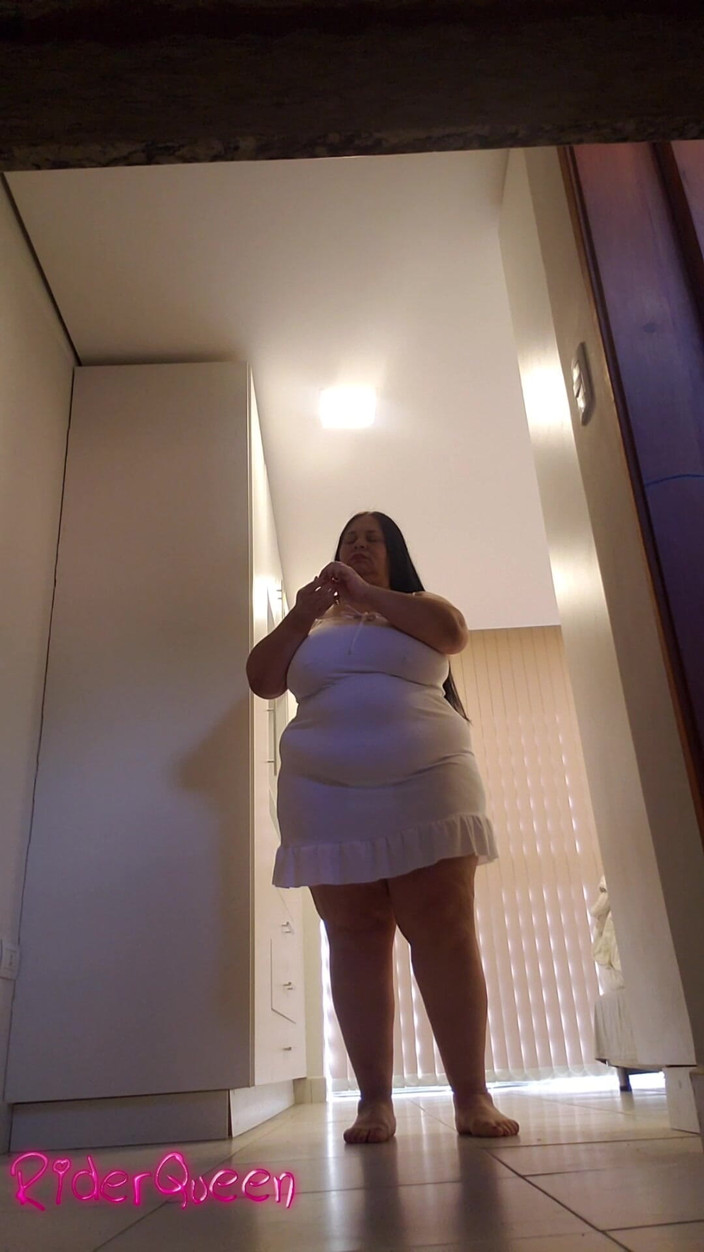 Riderqueen BBW Step Mom Latina Ebony: Solo io a cavalcare