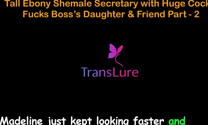 TransLure: English Audio Sex Story - Tall Ebony Shemale Secretary with Huge...