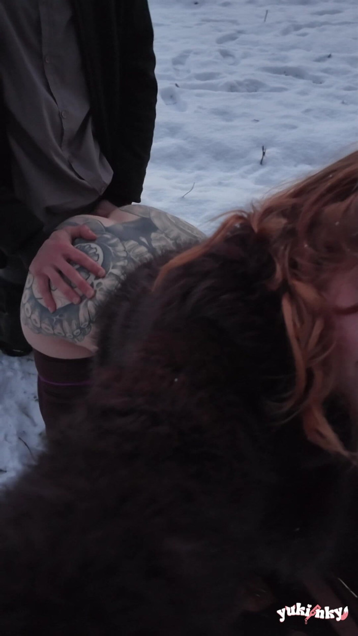 yukinky: Eu aqueço o dele na neve