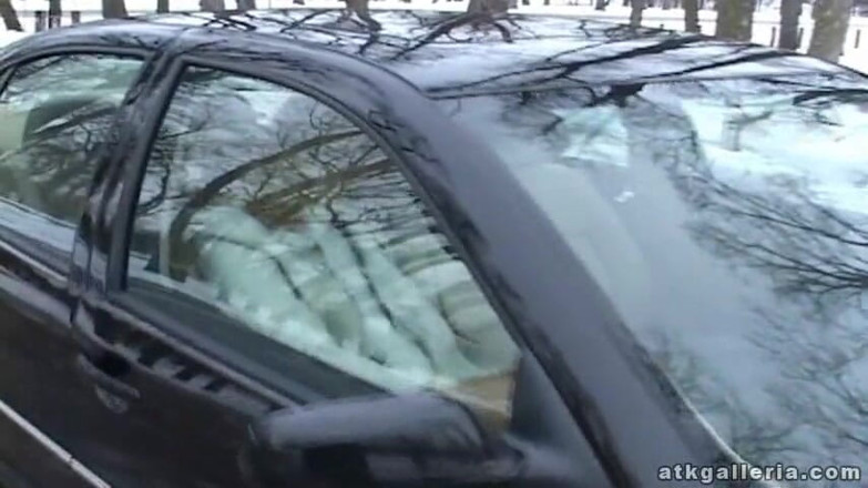 ATK Fans (Solo): Crissy masturbates in the car
