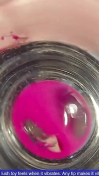 Dildo ze szkła grubego w środku