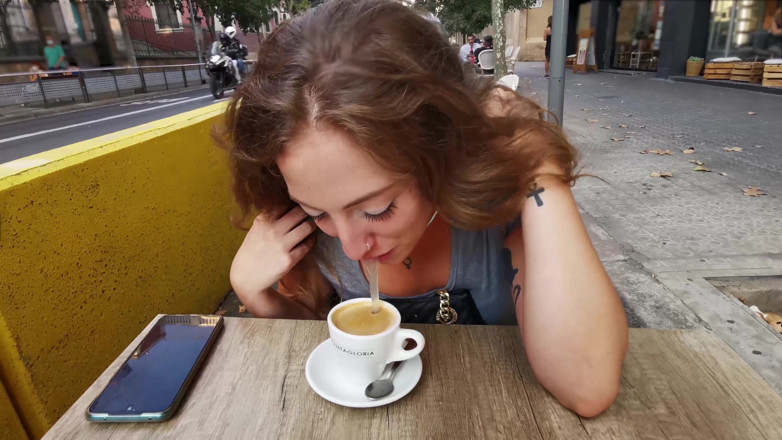 Dr Love: Enjoying a coffee with extra milk