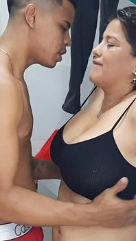 I Have Great Sex with My Stepmother in the Laundry Room, She Has Big Tits and a Nice Pussy
