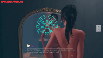 Naughty gameplays trans: Croft Adventures Futa Succubus geniet van alle Lara's gaten futa...