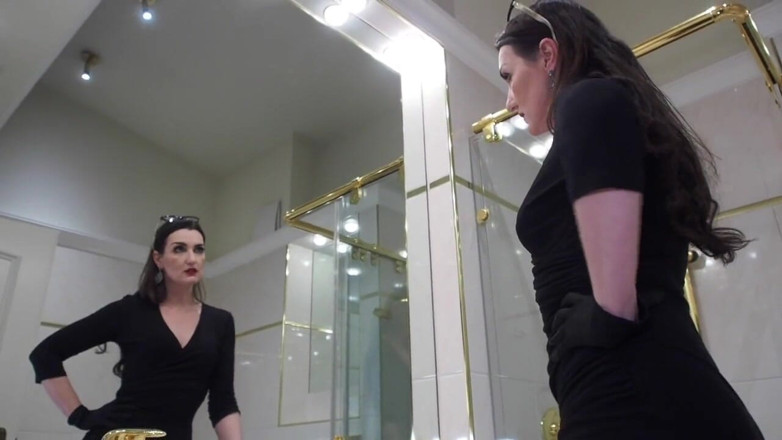 Lady Victoria Valente: High Heels loud steps in the Bathroom - High Heels fetish...