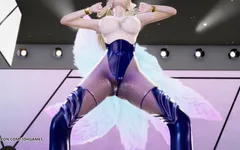[MMD] Chung Ha - Play kda Ahri sexy striptease league of legends uncensored hentai
