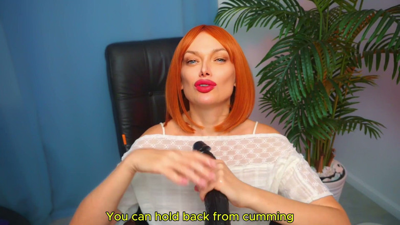 Nimfomanhub: JOI with Big Black Dildo Watch Me Stroke It &amp; Follow...