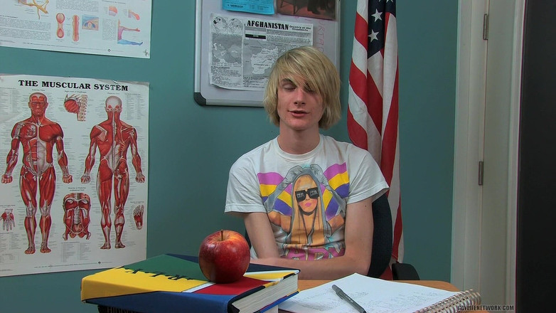 Teach Twinks: Gay tóc vàng twink preston andrews phỏng vấn