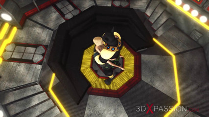 3dxpassion: Збуджену молоду блондинку жорстко відтрахав науково-фантастичний анубіс у піраміді домінатора