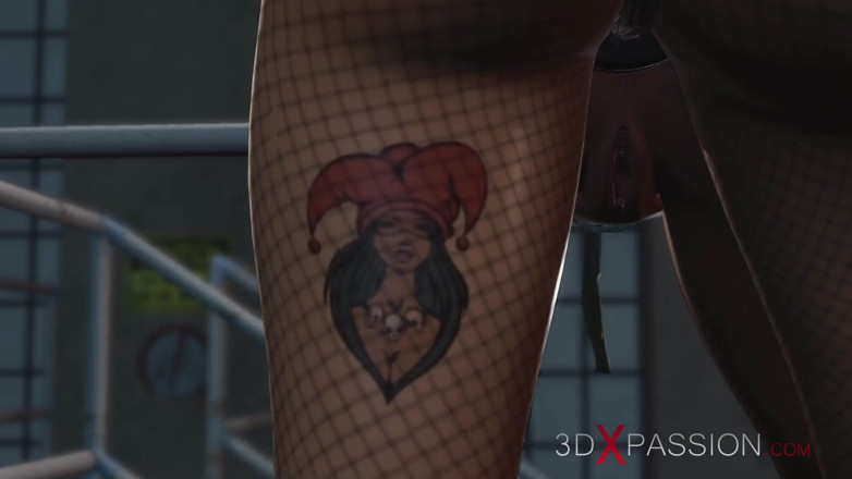 3dxpassion: Harley Quinn se folla duro a una guardiana de prisión...