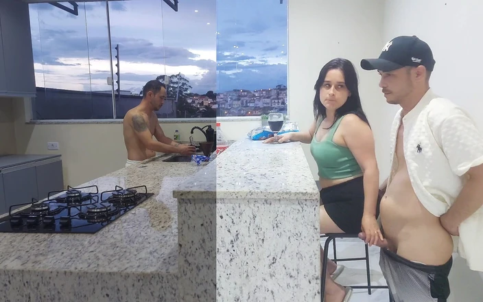 Jennyferpimenta: Fucking Hot Wife in the Kitchen Until She Cums, While...