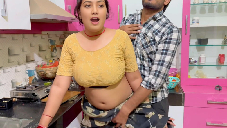 Hotty_ragini: My Lovely Stepmother Was Cooking in the Kitchen, Stepfather Went...